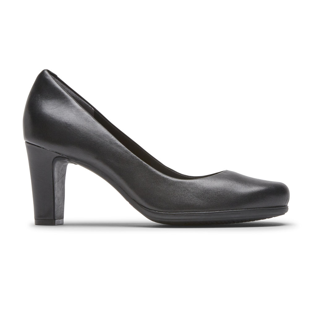 Pumps Rockport Mujer Mexico - Total Motion Mid Negros - PWFGD2578